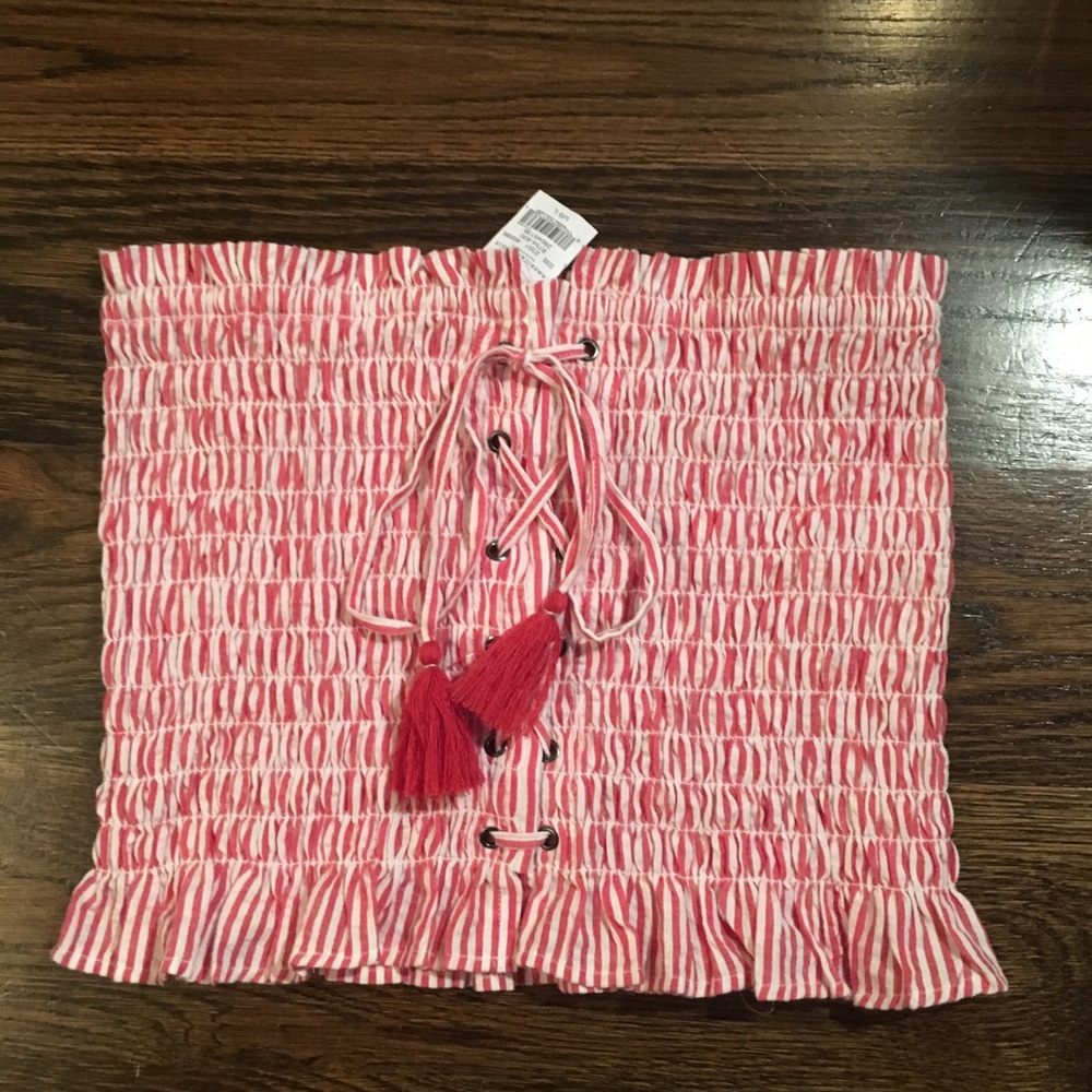 American Eagle striped tube top